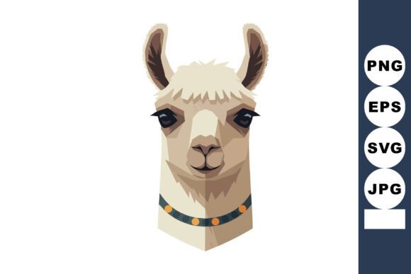 Alpaca Head Graphics for Local Branding