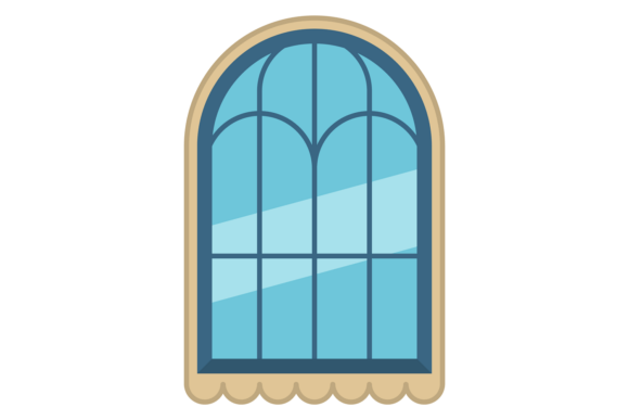 Classic Elegant Window Graphics for Editorial and Web Use