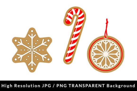 Decorative Christmas Candies Graphics for Crafting