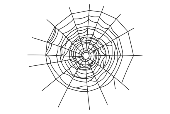 Decorative Cobweb Graphic for Bold Branding