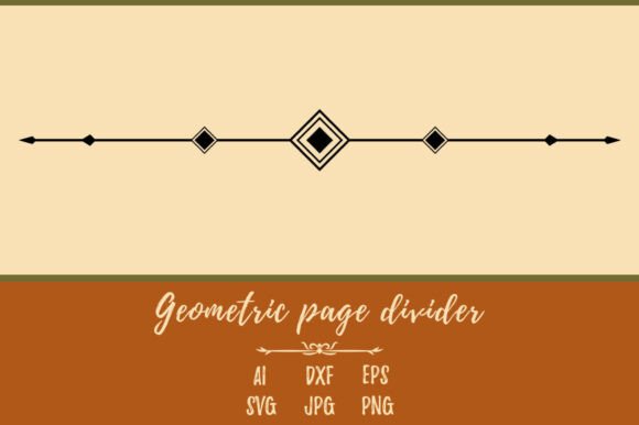 Decorative Geometric Page Divider Graphics