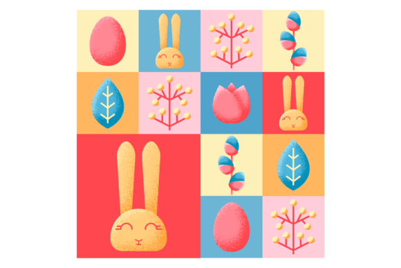 Decorative Holiday Card with Spring East Graphics