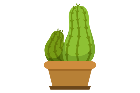 Decorative Houseplant Graphic for Branding and Marketing