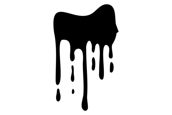 Dripping Black Paint Graphics for Bold Branding