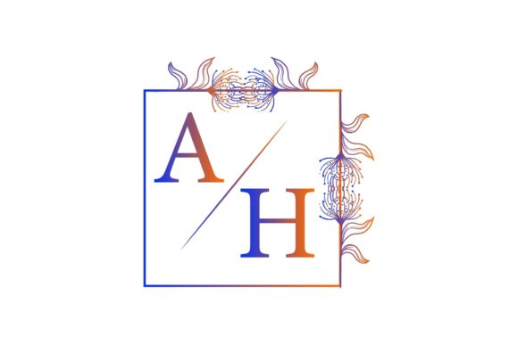 Floral Monogram Graphics for Local Business Branding