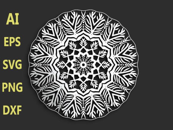 Flower Decorative Mandala Graphics for Editorial and Web Design