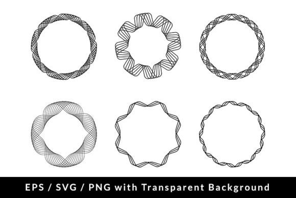 Geometric Circle Decorative Pattern Set for Modern Graphics