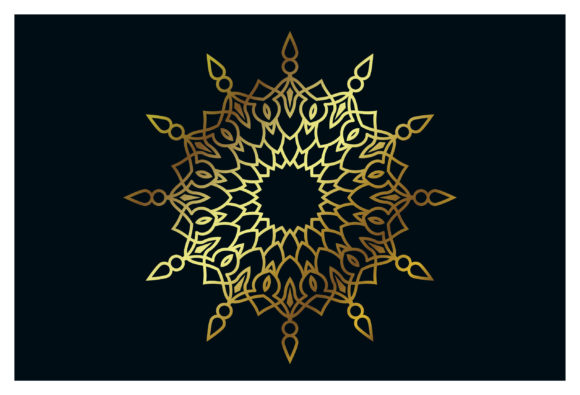 Islamic Mandala Luxury Golden Decorative