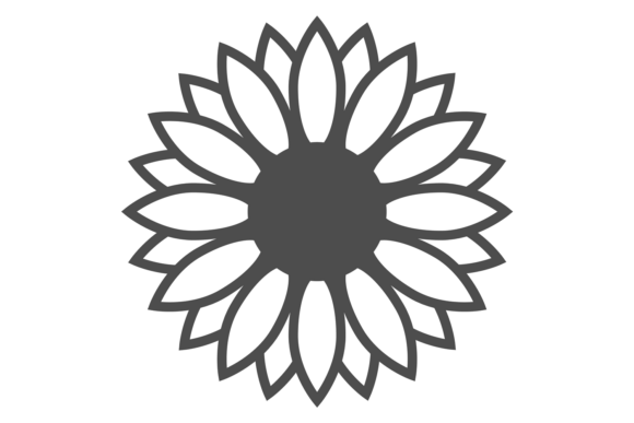 Summer Flower Black Icon for Crafting and Design